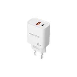 NANOCABLE CARGADOR USB-C/PD + USB-A/QC 30W BLANCO Precio: 5.50000055. SKU: B15CS3TK2G
