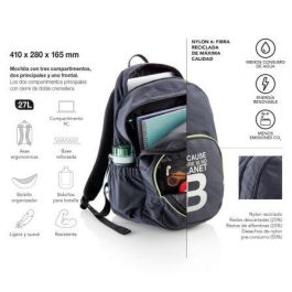 Mochila Miquel Rius Because There Is No Planet B/ Capacidad 27L/ Azul Marino Mochila Miquel Rius Because There Is No Planet B/ Capacidad 27L/ Azul Marino