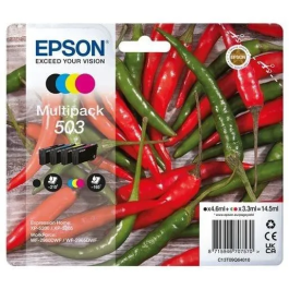 EPSON Cartucho 4 colores Multipack 503 WF-2960dwf,WF-2965dwf, XP-5205 Pimiento Precio: 54.88999956. SKU: S0234629