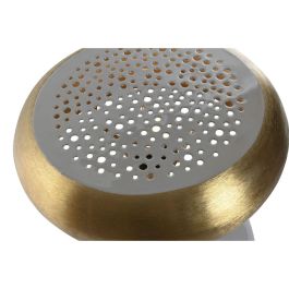 DKD Home Decor Lámpara de Sobremesa Diseño Moderno de Metal Gris y Dorado, E27 LED 4W, 36x36x37.5 cm DKD Home Decor Lámpara de Sobremesa Diseño Moderno de Metal Gris y Dorado, E27 LED 4W, 36x36x37.5 cm