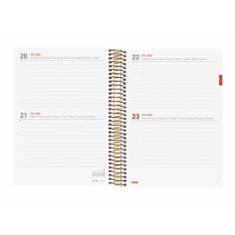 Agenda Finocam Daisy Multicolor A5 15,5 x 21,2 cm 2024-2025