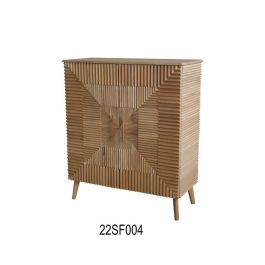 Aparador DKD Home Decor Dorado Marrón claro Madera de Paulonia Madera MDF 100 x 44 x 118 cm Precio: 489.50000055. SKU: S3040474