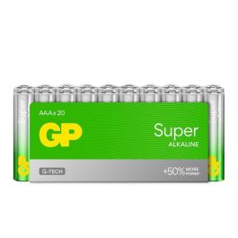 GP GP Super Alkaline AAA-battery, 24A/LR03, shrink 20-pack Precio: 10.78999955. SKU: B17XAYVRW3
