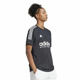 Camiseta de Manga Corta Hombre Adidas Tiro Q1 Negro