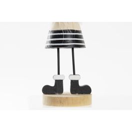 Figura Navidad Moderna DKD Home Decor Blanco Negro 6.5 x 21.5 x 6.5 cm (12 Unidades)