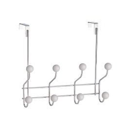 Berilo Percha Puerta 8 Ganchos Blanco 31x24x10.5 cm (Set de 12)