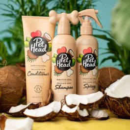 Pet Head Sensitive Soul Spray Calmante para Piel Delicada de Perros, con Avena, Marula y Coco, 300 ml Sin Aclarado