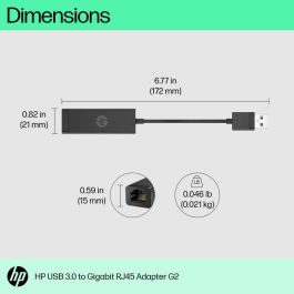 HP USB 3.0 to Gigabit RJ45 Adapter G2 HP USB 3.0 to Gigabit RJ45 Adapter G2