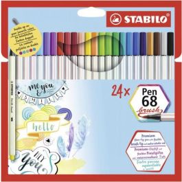 Stabilo Rotuladores Pen 68 Brush C-Surtidos Estuche 24 Ud Precio: 26.49999946. SKU: S8417612