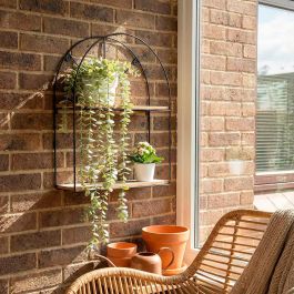 Estantería Max Home Hierro Madera MDF 35 X 45 X 10 CM (6 Unidades)