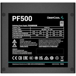 Fuente de Alimentación DEEPCOOL PF500 ATX 500 W 80 PLUS