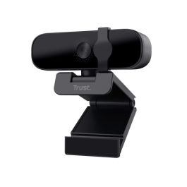 Trust Webcam Tanor Full HD 1080p 30fps con Micrófono, USB, Negro