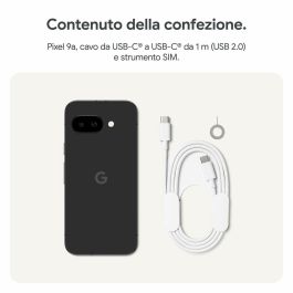 Google Pixel 9a 5G 128GB 8GB RAM Obsidian - Smartphone Android 15 con Pantalla 6.3" 120Hz y Cámara 48MP
