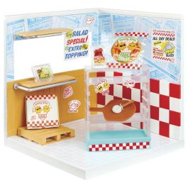 MGA 566069 Miniverse Spaces Starter Pack Pizza - Colección para Crear y Customizar Exposiciones