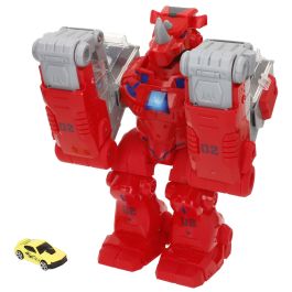 Super Robot Transformable Luz Sonido 24 X 28 X 16 CM 2 Unidades