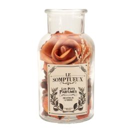 Home Deco Factory Frasco Popurrí Perfumado Colección Natural de Vidrio y Cristal para Ambiente