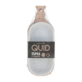 Tabla Aperitivo Bambú Cerámica Tapas Quid 22x8.5x3,5 cm