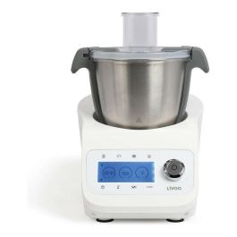 Livoo DOP219W Robot de cocina multifunción Super Cooker 1000W 3.5L Acero Inoxidable 12 Velocidades Pantalla LCD Blanco