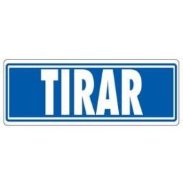 Archivo 2000 Señal "Tirar" 175x65 Pvc Gris Archivo 2000 Señal "Tirar" 175x65 Pvc Gris Precio: 1.79000019. SKU: B1369NCVBS