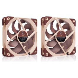 NOCTUA NF-A12x25 G2 PWM Sx2-PP Ventilador de 120mm PWM para PC, 2 Unidades, Beige