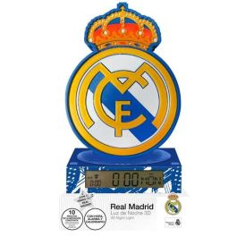 KIDS LICENSING Lámpara Despertador 3D Real Madrid con Himno - 15x15x25cm