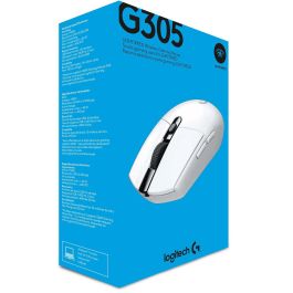 Logitech G305 Ratón Gaming Inalámbrico con Sensor HERO, Tecnología LIGHTSPEED, 12000 PPP, 6 Botones Programables