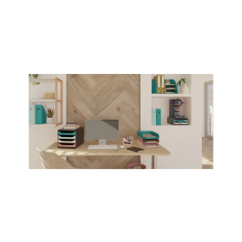 Plasticforte Cubilete portalapices Skandi plastico reciclado color nude 155x119x109 mm