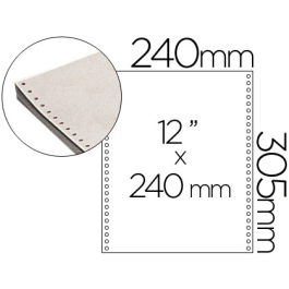 Blanca Papel continuo 240x12 cm Blanco 70 g/m² Caja 1500 juegos Precio: 110.95000015. SKU: B1D39V3SKF