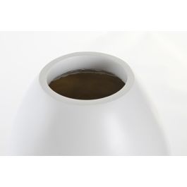 DKD Home Decor Jarrón Multicolor Blanco Resina Cara Abstracto 20.5 x 38 x 20.5 cm