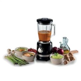 Ariete 585/02 Batidora de Vaso Moderna Negra con Vaso de Vidrio y 4 Cuchillas de Acero Inoxidable Ariete 585/02 Batidora de Vaso Moderna Negra con Vaso de Vidrio y 4 Cuchillas de Acero Inoxidable