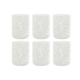 Vaso Basicos DKD Home Decor Blanco 8.3 x 10.5 x 8.3 cm Set de 6