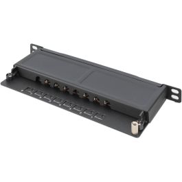 Digitus Cat.6A Slim Patch Panel apantallado, 8 puertos, 0.5 HE, 10 pulgadas