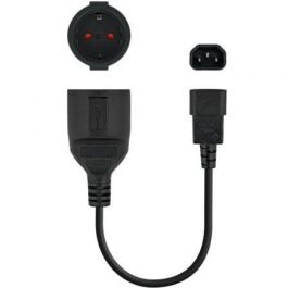 NANOCABLE CABLE ADAPTADOR C14/M a CEE7/H, 16A, 50 CM