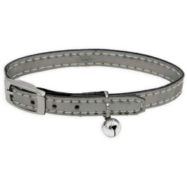 Aime AIM3281019020723 - Collar para gato Cobre Espejo Cielo, Azul Medianoche con Tachuelas Doradas y Cascabel