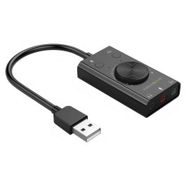 Terratec AUREON 5.1 USB | Tarjeta de Sonido Externa 5.1 Canales para PC, Relación Señal/Ruido 80 dB, Conexión USB, Salida de Línea, Entrada Micrófono