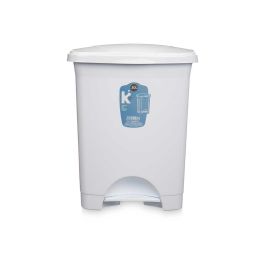 Papelera de Pedal Plástico 30L Blanco - Arte Regal 39x48x32 cm (4 Unidades) Papelera de Pedal Plástico 30L Blanco - Arte Regal 39x48x32 cm (4 Unidades)