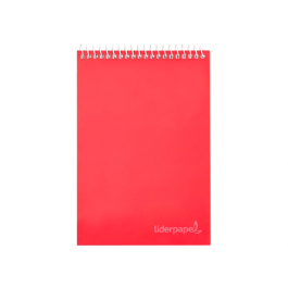 Liderpapel witty Cuaderno espiral bolsillo octavo apaisado tapa dura 80h 75gr cuadro 4 mm colores surtidos