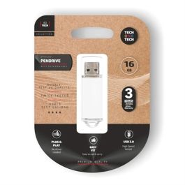 Memoria USB Tech One Tech Basic Blanco 16 GB Precio: 9.0749998427. SKU: B1FDA3GQB9