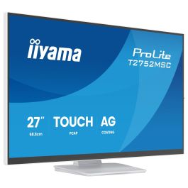 iiyama ProLite T2752MSC-W1AG Monitor 27" (68,6 cm) Full HD IPS 5 ms Táctil 10pt HDMI DisplayPort USB Blanco