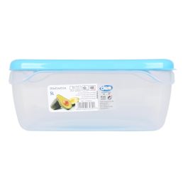 Dem Fiambrera Hermética Rectangular 5L Apta Microondas 29.5x21.5x11.7 cm (8 Unidades)