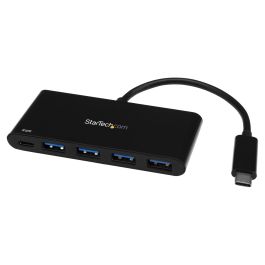 StarTech Hub USB 3.0 de 4 Puertos con PD 2.0 - 5Gbps - Negro - USB Tipo C / USB Tipo A Precio: 80.50000046. SKU: S55058059