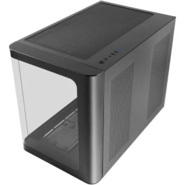 Mars Gaming Caja MicroATX Gaming MCFUSIONM con Doble Cámara y Cristal Templado para Placas Micro-ATX y Mini-ITX