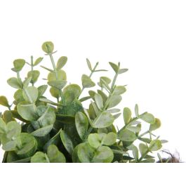 Ibergarden Planta Flor Artificial Verde Envejecida de Plástico y Tela en Bote de Metal, 24 cm de Alto, Maceta de 8 cm, Surtida (12 Unidades)