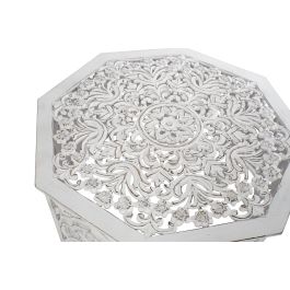 DKD Home Decor Mesa Centro Blanco Mdf 84 x 84 x 46 cm