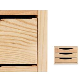 Cajonera de Madera Kipit 3 Cajones 30x29x39 cm - Natural Cajonera de Madera Kipit 3 Cajones 30x29x39 cm - Natural