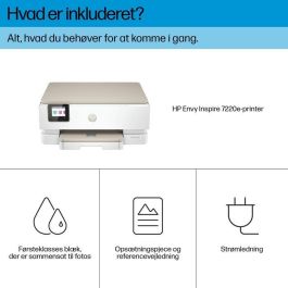 HP 242P6B V2 Impresora Multifunción Envy Inspire 7220e WiFi Doble Banda, Dúplex Automático, Imprime Escanea Copia, Color Blanca