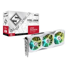 ASRock Radeon RX 7600 Steel Legend OC White 8GB GDDR6 3 Ventiladores 90-GA4DZZ-00UANF