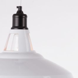 Lámpara Colgante Noginsk de Metal Estilo Industrial con Casquillo E27, Cable Regulable en Altura para Vivienda y Comercio SKD-P80033