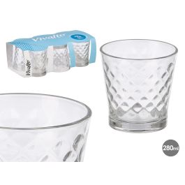 Set 6 Vasos Rombos 280Ml Vivalto 33x9x18cm (Set de 8) Precio: 26.76036. SKU: B1565JQ3ET