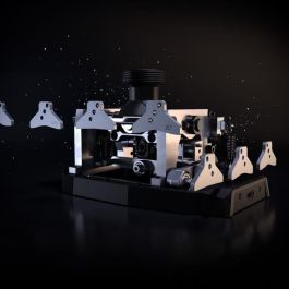 Thrustmaster Base Configurable AVA - Base de Joystick Personalizable, Adaptable a Cualquier Tipo de Aviación, Negro